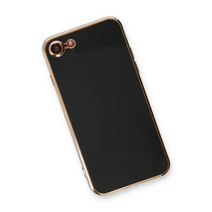 Mey İthalat®  iPhone 7 Kılıf Volet Silikon - Siyah