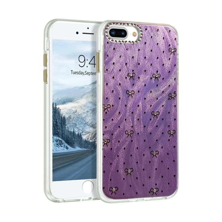 Mey İthalat®  iPhone 7 Plus Kılıf Blade Aynalı Desenli Kapak - Desen 2