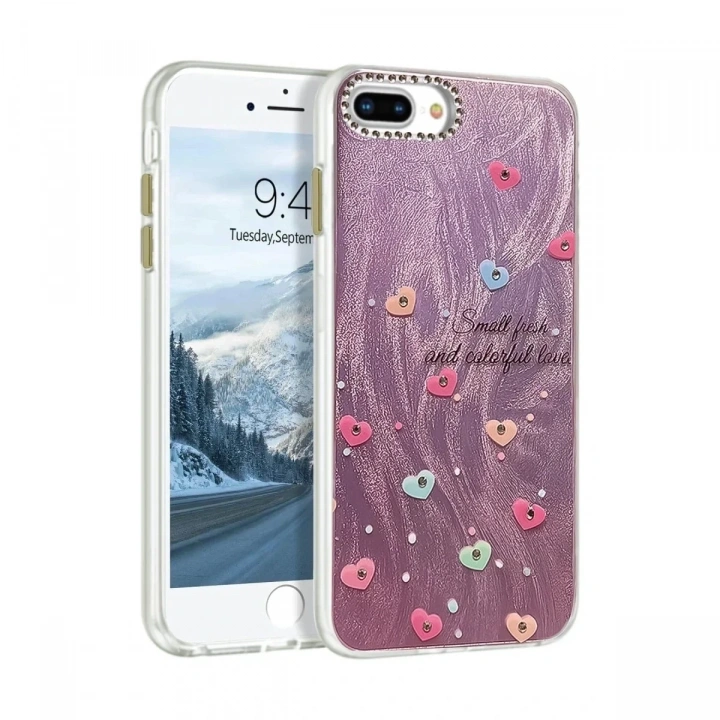 Mey İthalat®  iPhone 7 Plus Kılıf Blade Aynalı Desenli Kapak - Desen 8