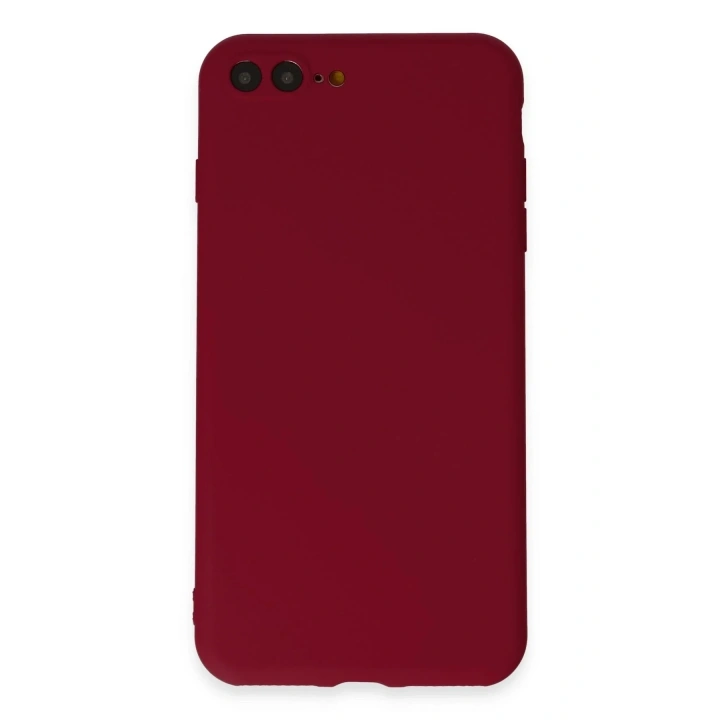 Mey İthalat®  iPhone 7 Plus Kılıf First Silikon - Bordo