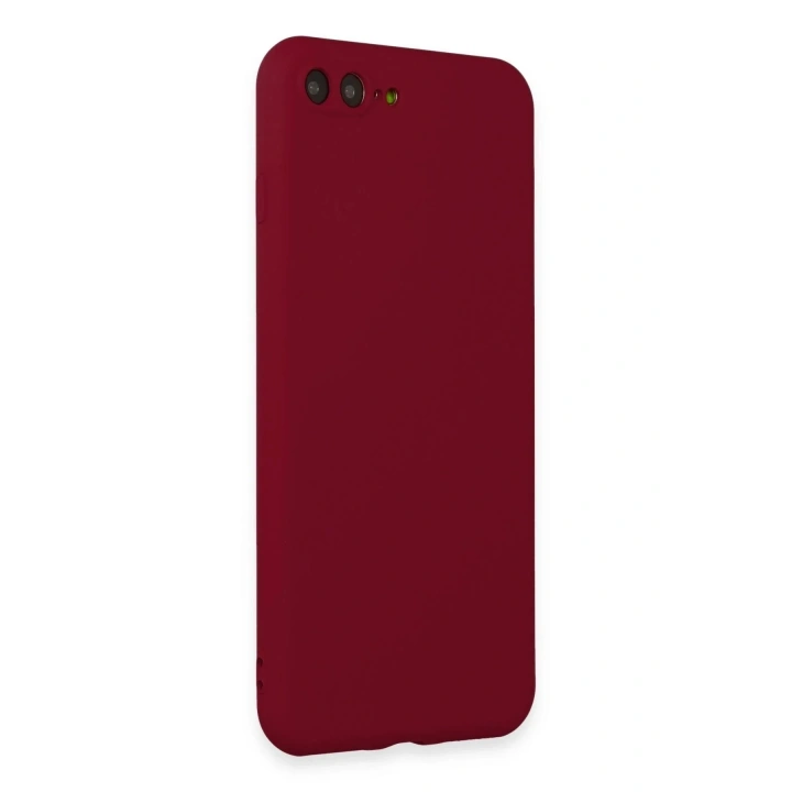 Mey İthalat®  iPhone 7 Plus Kılıf First Silikon - Bordo