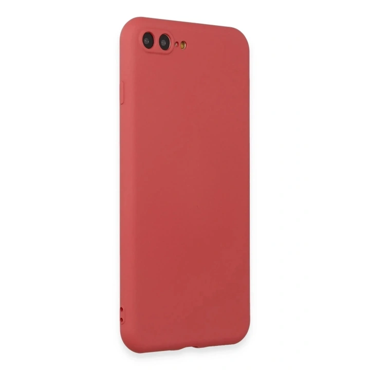 Mey İthalat®  iPhone 7 Plus Kılıf First Silikon - Kiremit