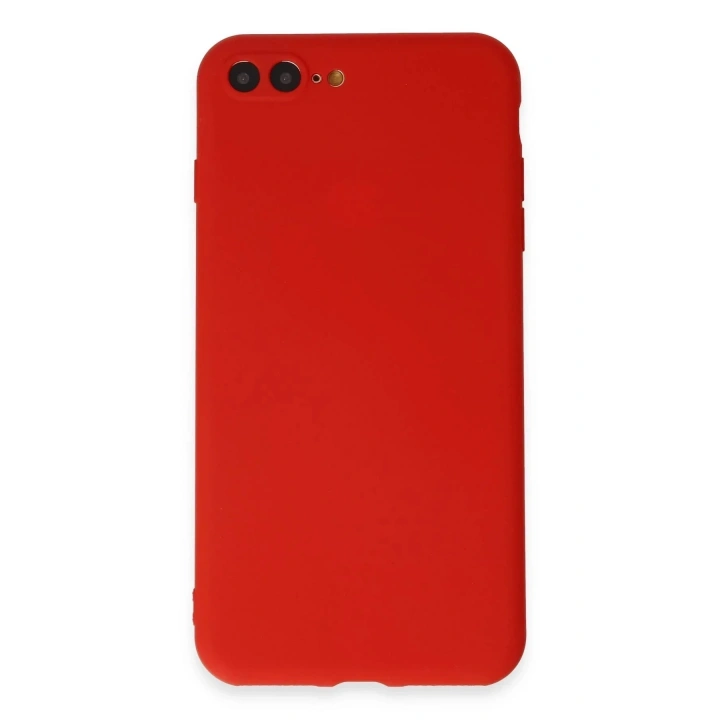 Mey İthalat®  iPhone 7 Plus Kılıf First Silikon - Kırmızı