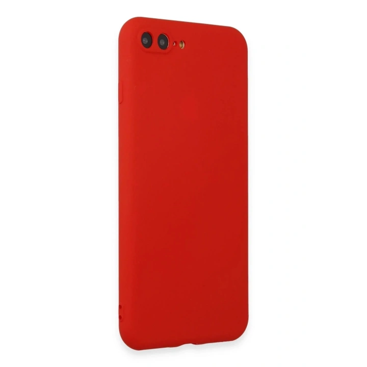Mey İthalat®  iPhone 7 Plus Kılıf First Silikon - Kırmızı