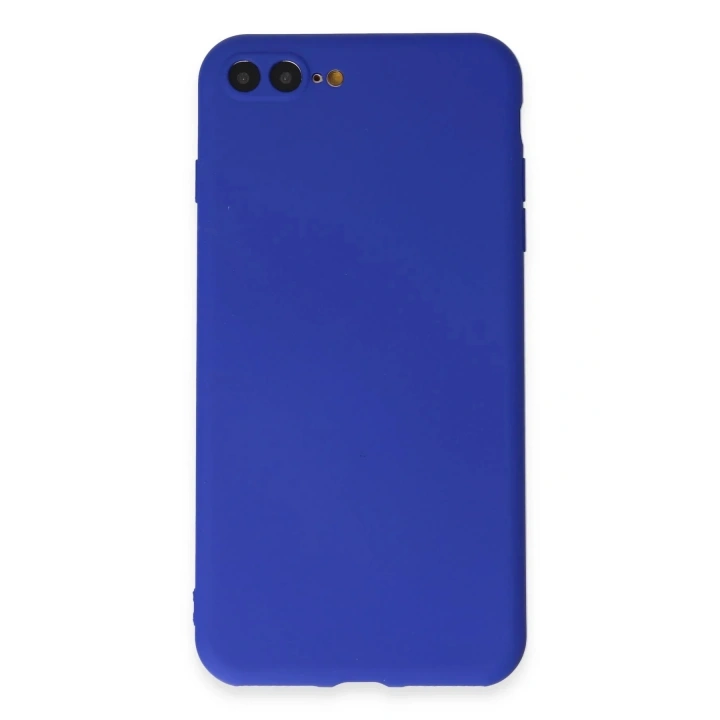 Mey İthalat®  iPhone 7 Plus Kılıf First Silikon - Koyu Mavi