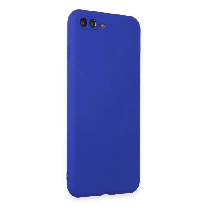 Mey İthalat®  iPhone 7 Plus Kılıf First Silikon - Koyu Mavi