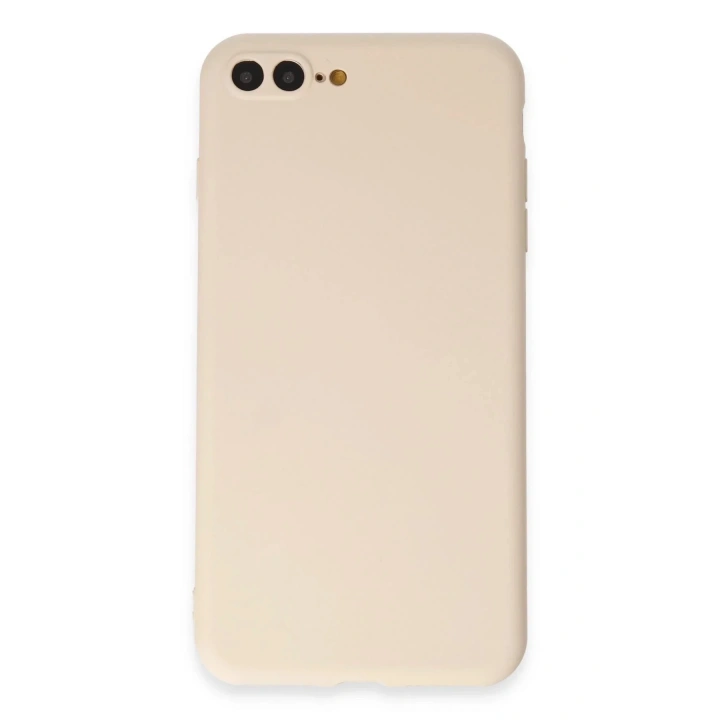 Mey İthalat®  iPhone 7 Plus Kılıf First Silikon - Krem