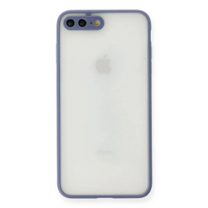 Mey İthalat®  iPhone 7 Plus Kılıf Montreal Silikon Kapak - Gri