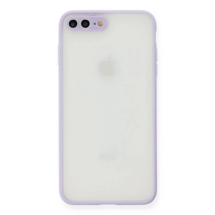 Mey İthalat®  iPhone 7 Plus Kılıf Montreal Silikon Kapak - Mor
