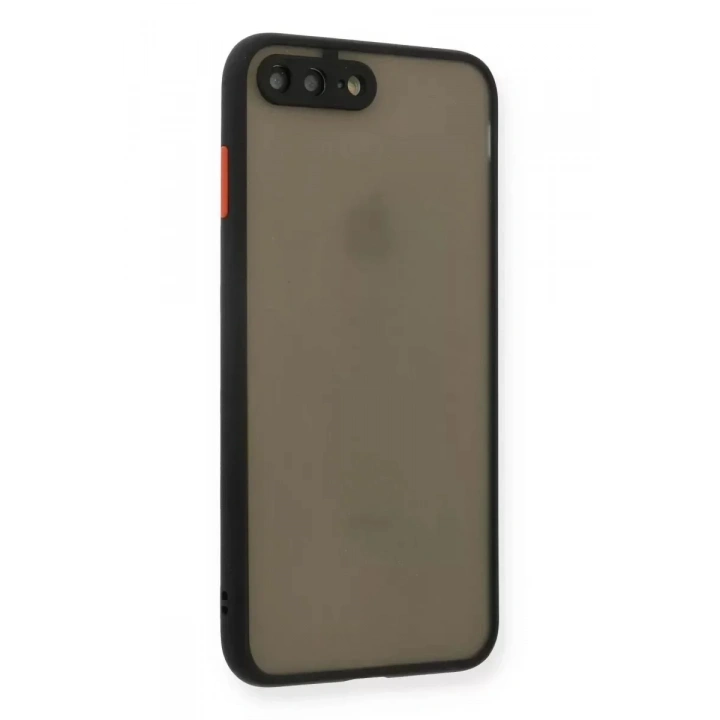 Mey İthalat®   iPhone 7 Plus Kılıf Montreal Silikon Kapak - Siyah
