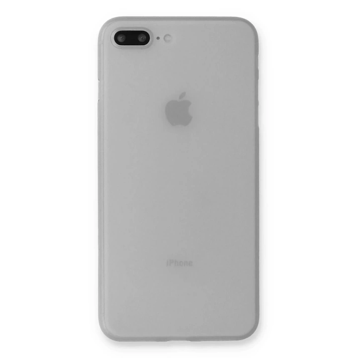 Mey İthalat®  iPhone 7 Plus Kılıf PP Ultra İnce Kapak - Beyaz