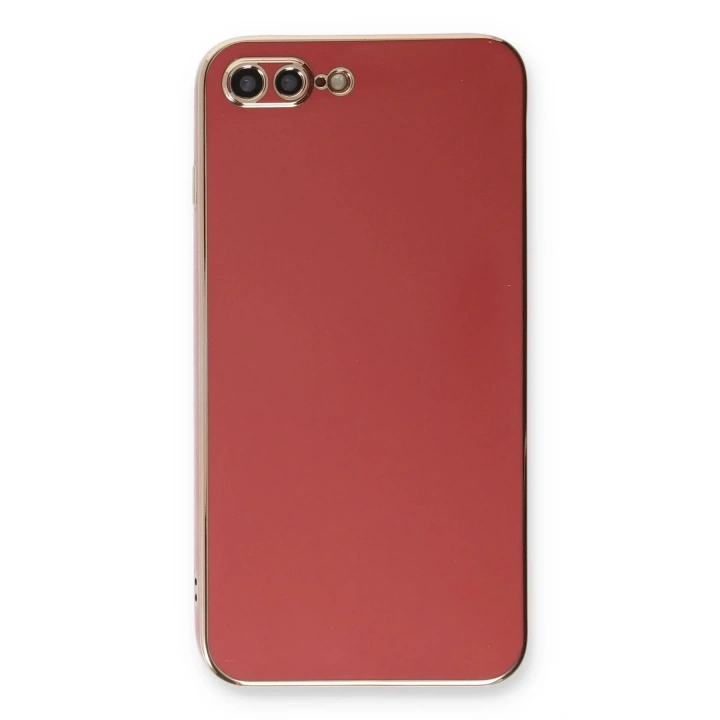 Mey İthalat®  iPhone 7 Plus Kılıf Volet Silikon - Kırmızı