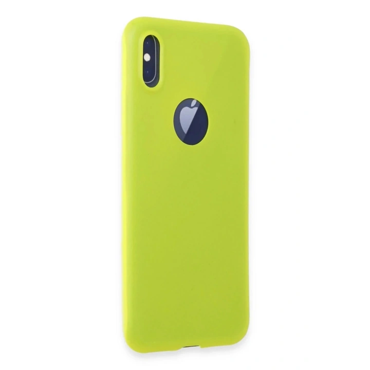 Mey İthalat®  iPhone X Kılıf First Silikon - Parlak Sarı
