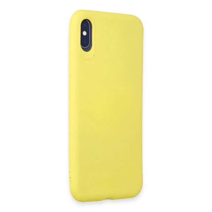 Mey İthalat®  iPhone X Kılıf First Silikon - Sarı