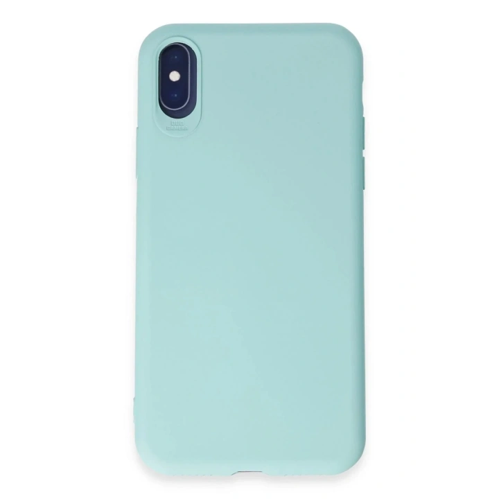 Mey İthalat®  iPhone X Kılıf First Silikon - Turkuaz