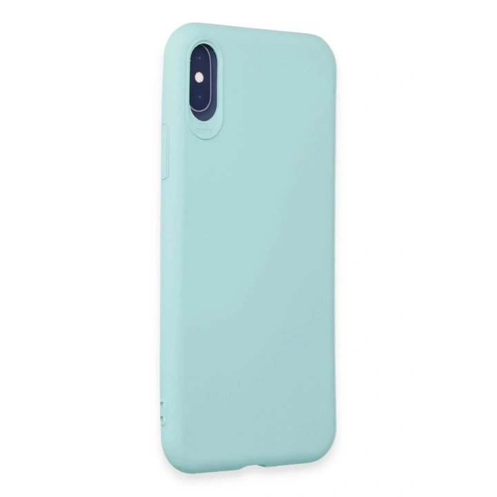 Mey İthalat®  iPhone X Kılıf First Silikon - Turkuaz