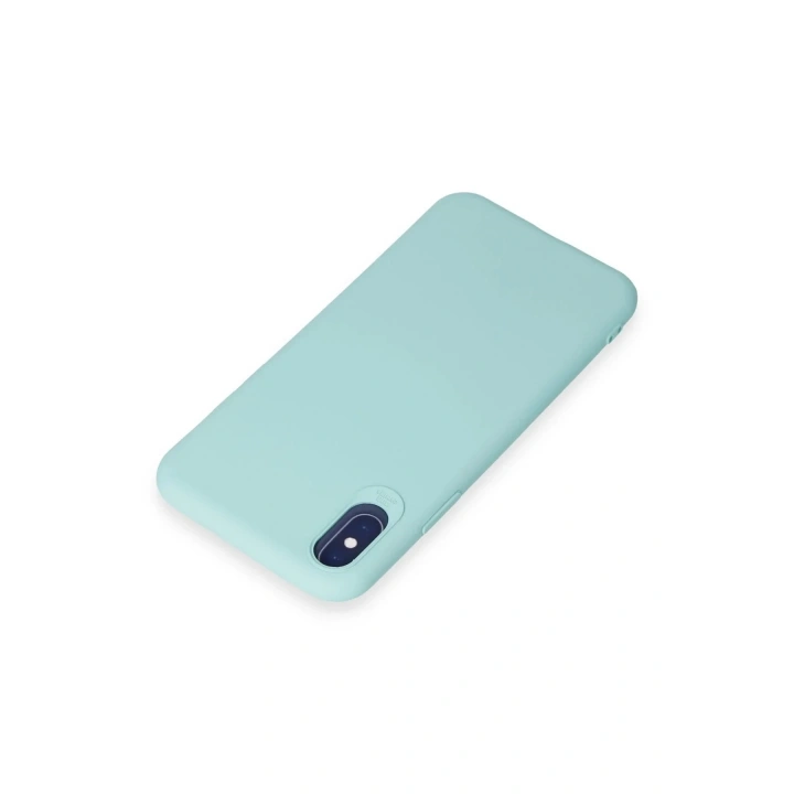 Mey İthalat®  iPhone X Kılıf First Silikon - Turkuaz