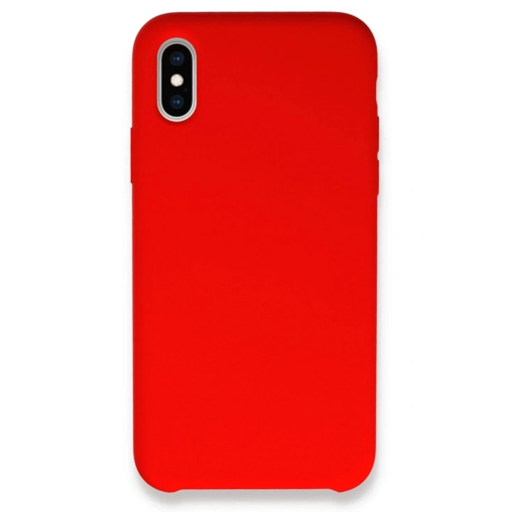 Mey İthalat®  iPhone X Kılıf Lansman Legant Silikon - Kırmızı