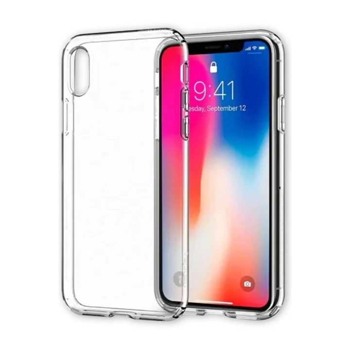Mey İthalat®  iPhone X Kılıf Lüx Şeffaf Silikon