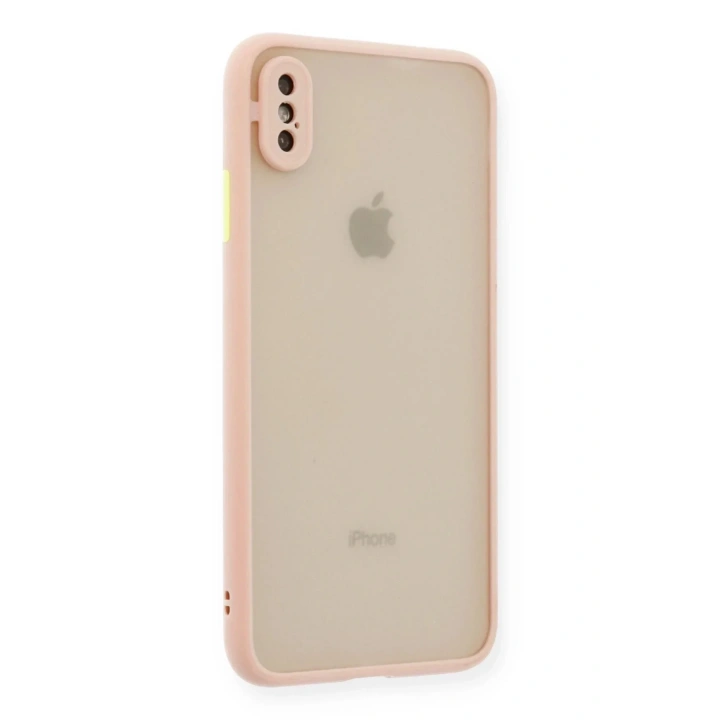 Mey İthalat®  iPhone X Kılıf Montreal Silikon Kapak - Pembe