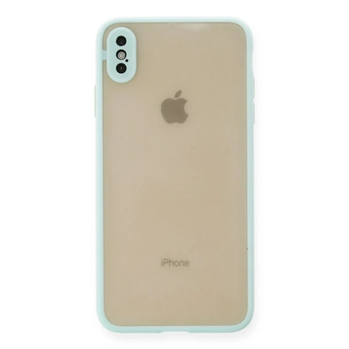 Mey İthalat®  iPhone X Kılıf Montreal Silikon Kapak - Turkuaz