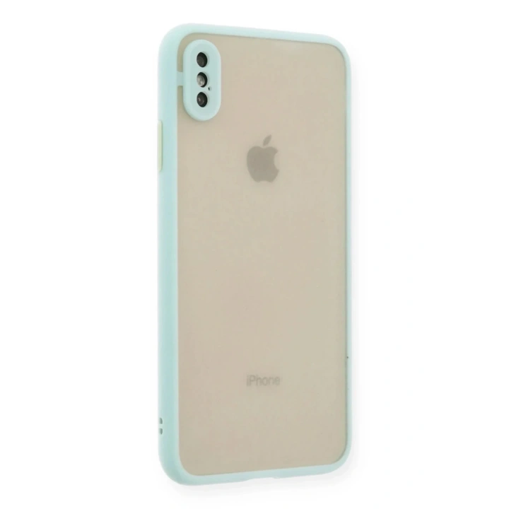 Mey İthalat®  iPhone X Kılıf Montreal Silikon Kapak - Turkuaz