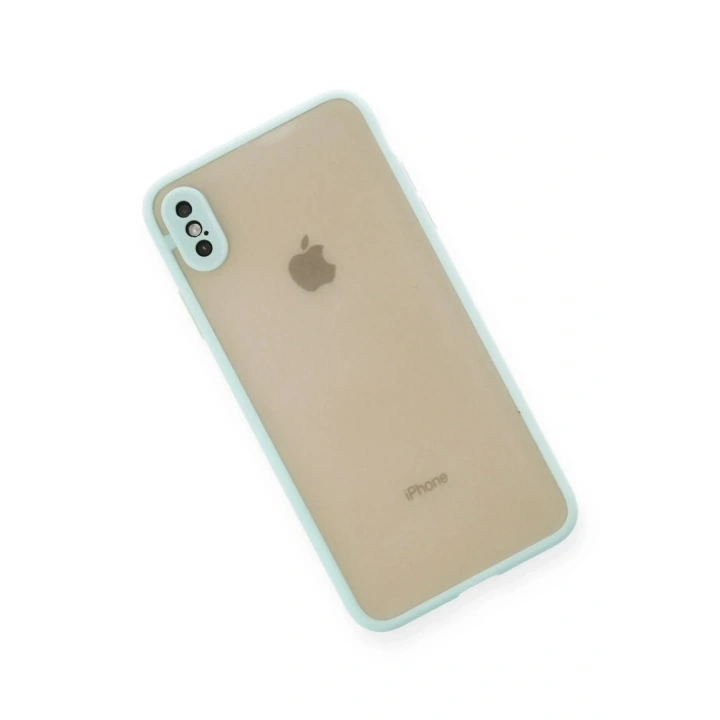 Mey İthalat®  iPhone X Kılıf Montreal Silikon Kapak - Turkuaz