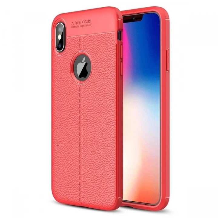 Mey İthalat®  iPhone XS Max Kılıf Auto Focus Kapak - Kırmızı