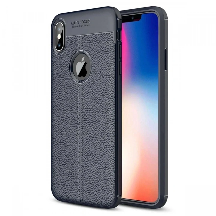 Mey İthalat®  iPhone XS Max Kılıf Auto Focus Kapak - Lacivert
