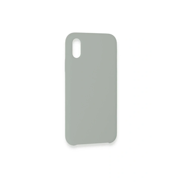 Mey İthalat®  iPhone XS Max Kılıf Lansman Legant Silikon - Açık Gri
