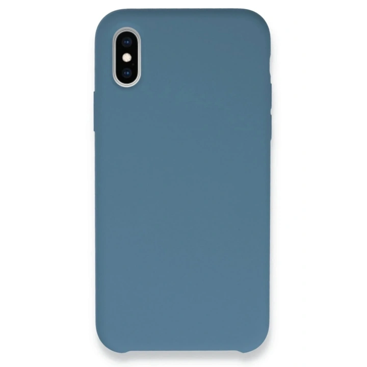 Mey İthalat®  iPhone XS Max Kılıf Lansman Legant Silikon - Açık Mavi