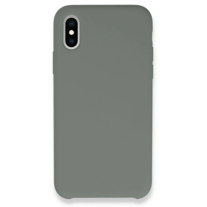 Mey İthalat®  iPhone XS Max Kılıf Lansman Legant Silikon - Gri