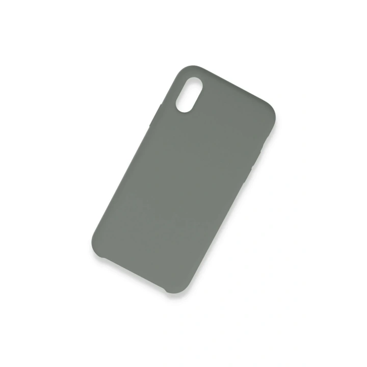 Mey İthalat®  iPhone XS Max Kılıf Lansman Legant Silikon - Gri