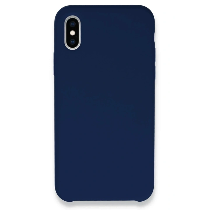 Mey İthalat®  iPhone XS Max Kılıf Lansman Legant Silikon - Lacivert