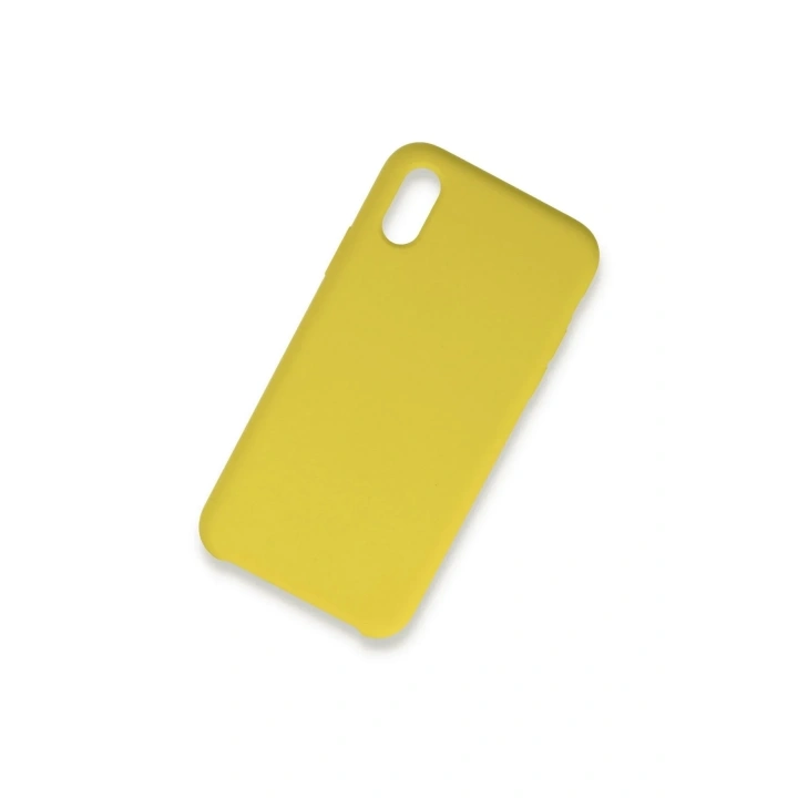 Mey İthalat®  iPhone XS Max Kılıf Lansman Legant Silikon - Sarı