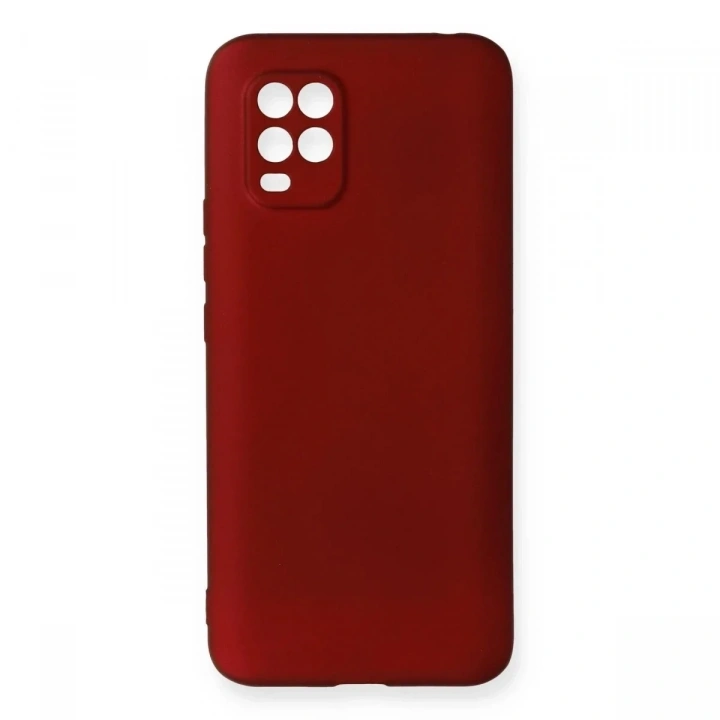 Mey İthalat®   Mi 10 Lite Kılıf First Silikon - Bordo