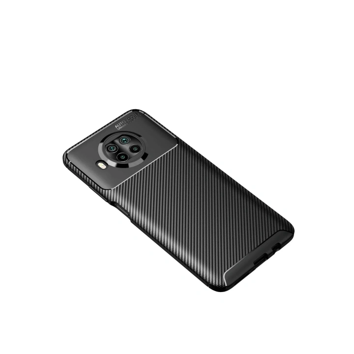Mey İthalat®   Mi 10T Lite Kılıf Auto Focus Karbon Kapak - Siyah