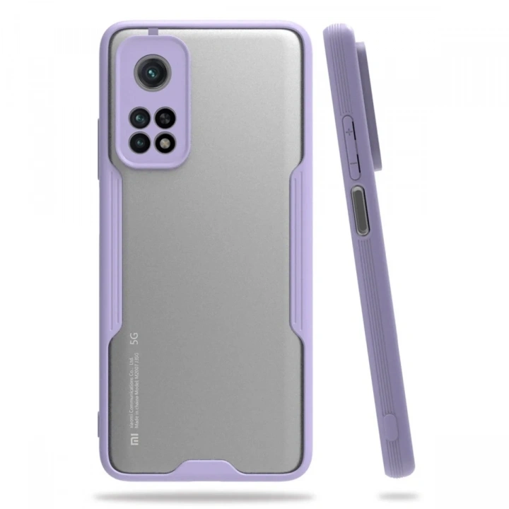 Mey İthalat®   Mi 10T Pro Kılıf Platin Silikon - Lila