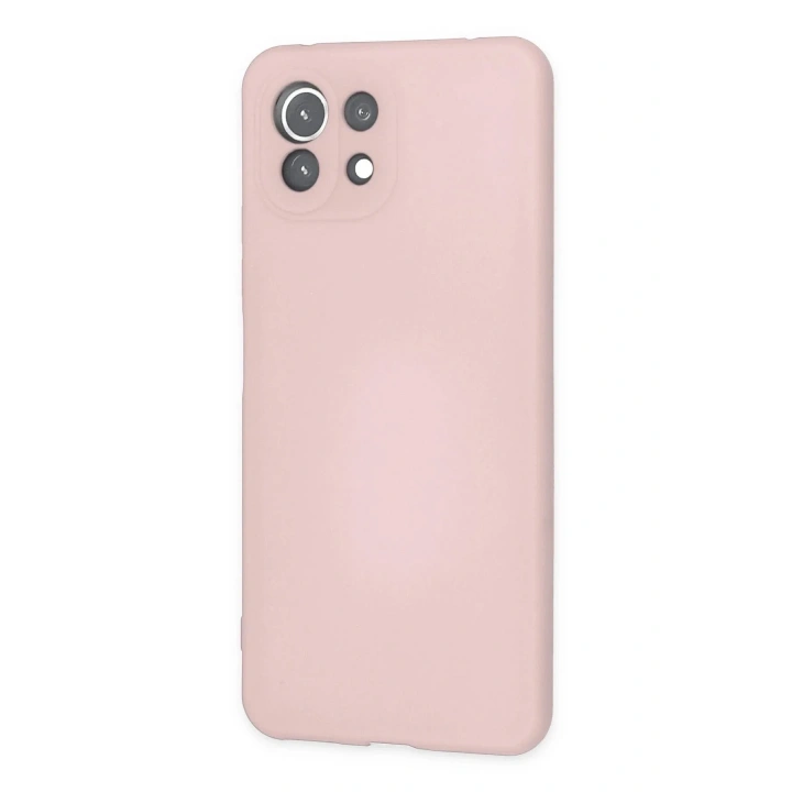 Mey İthalat®   Mİ 11 Lite Kılıf Nano içi Kadife Silikon - Pudra