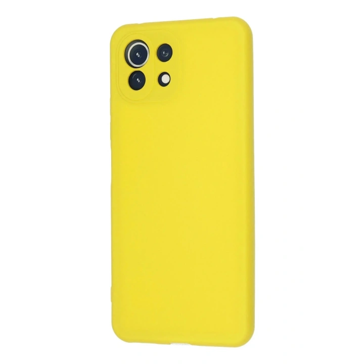 Mey İthalat®   Mİ 11 Lite Kılıf Nano içi Kadife Silikon - Sarı