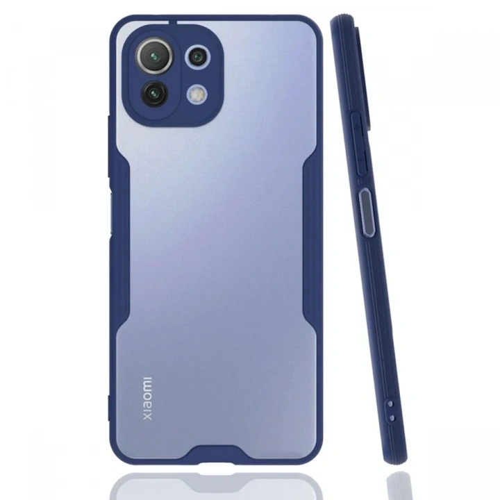 Mey İthalat®   Mİ 11 Lite Kılıf Platin Silikon - Lacivert