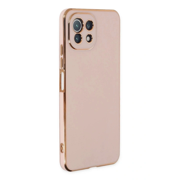 Mey İthalat®   Mİ 11 Lite Kılıf Volet Silikon - Pembe