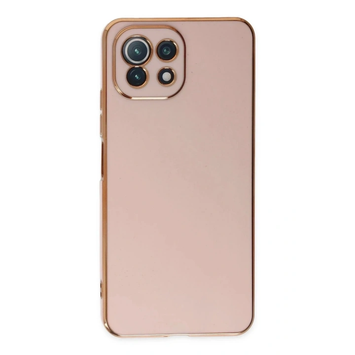 Mey İthalat®   Mİ 11 Lite Kılıf Volet Silikon - Pembe