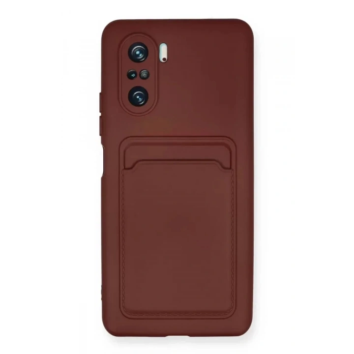 Mey İthalat®   Mi 11i Kılıf Kelvin Kartvizitli Silikon - Bordo