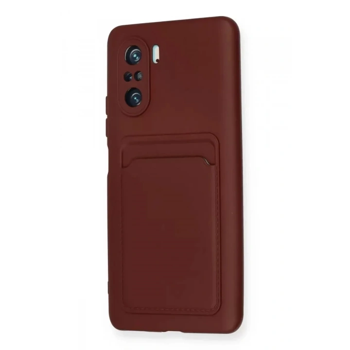 Mey İthalat®   Mi 11i Kılıf Kelvin Kartvizitli Silikon - Bordo