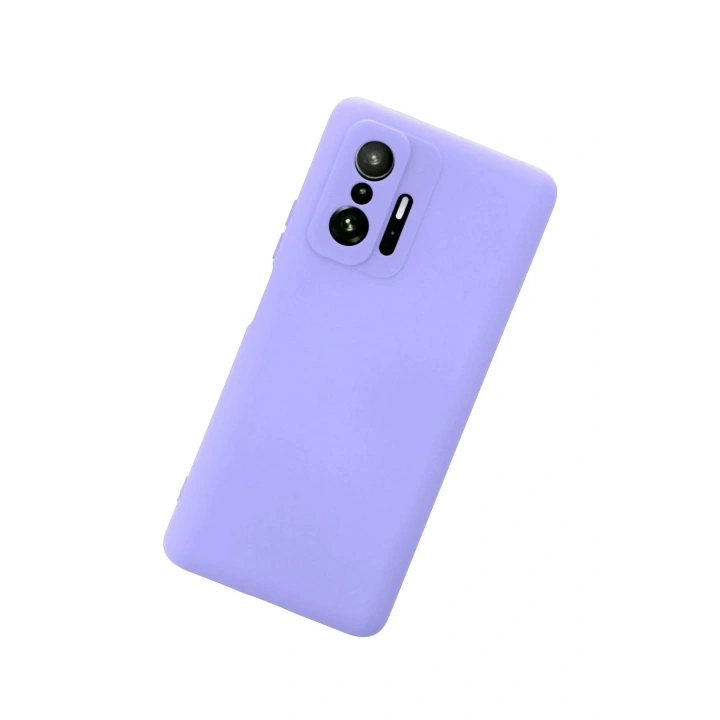 Mey İthalat®   Mi 11T Pro Kılıf Nano içi Kadife Silikon - Lila