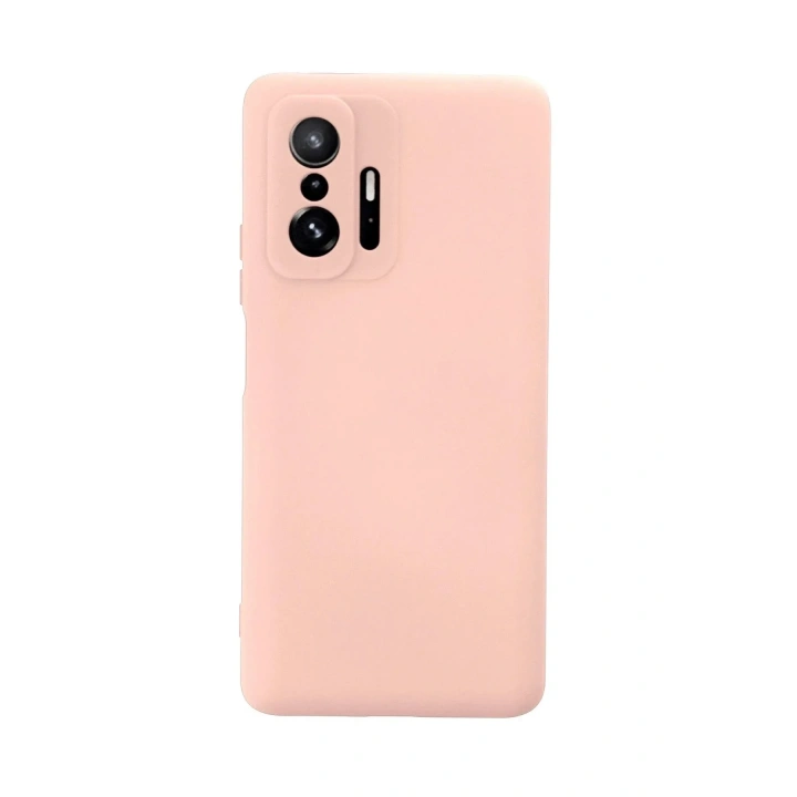 Mey İthalat®   Mi 11T Pro Kılıf Nano içi Kadife Silikon - Pudra