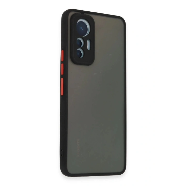 Mey İthalat®   Mi 12 Lite Kılıf Montreal Silikon Kapak - Siyah