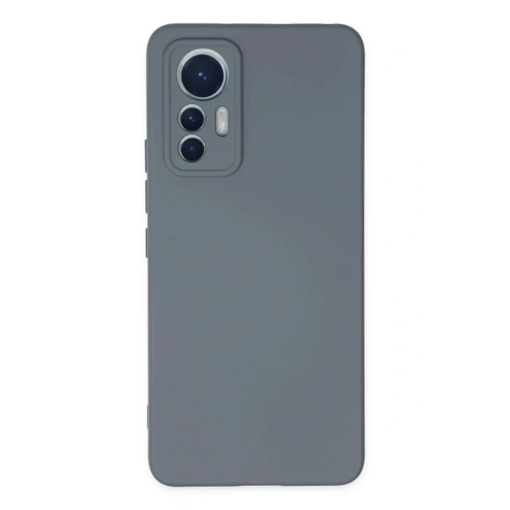 Mey İthalat®   Mi 12 Lite Kılıf Nano içi Kadife Silikon - Gri