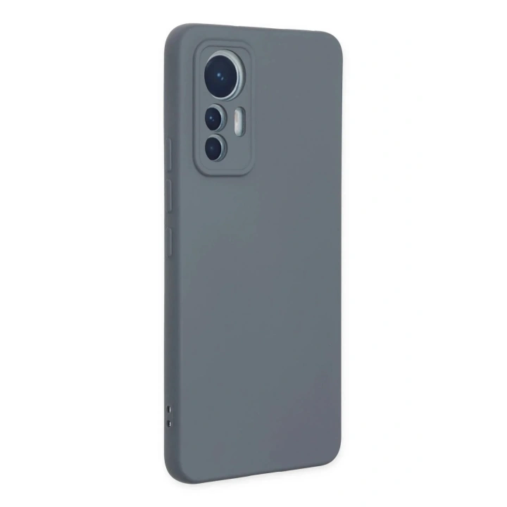 Mey İthalat®   Mi 12 Lite Kılıf Nano içi Kadife Silikon - Gri